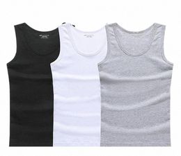 men039s Tank Tops Cotton Sleeveless Undershirt Gym Top Men Fitness Shirts Mens Bodybuilding Workout Vest Factory Outlet h3Rk9514179