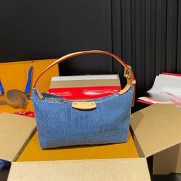 High quality designer bags Luxury Handbag Designer lunch bags Denim Lunch Bag Women's Handbag Underarm Bag bumBag Purse 240515