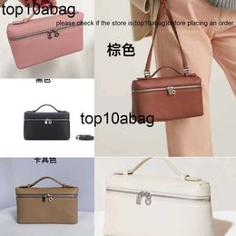 LP bag Loro Piano Lunch Bag L19 Lp Bag Gigi Same Style Handbag Fashion Cowhide Handheld Crossbody Bag 2meq loropina