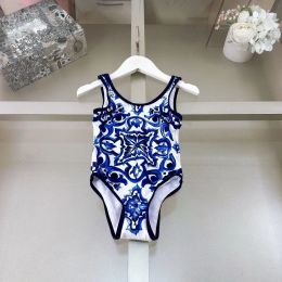 One-Pieces Kids girls Vintage Floral one peices swimsuits fashion designer baby girl beach bikini swimming classic letter bikinis childrens c