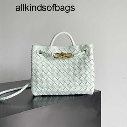 Andiamo Small Fashion Handbag Woven Tote Bag Daily Matching Counter Quality