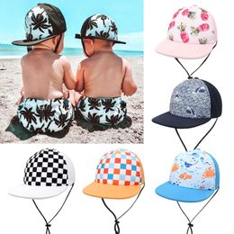 Summer Baby Cap Quick-dry Beach Kids Sun Hats for Girls Boys Accessories Adjustable Snapback Hat Children Baseball Caps 6M-10Y L2405