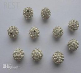 6mm white Micro Pave CZ Disco Ball Crystal Bead Bracelet Necklace BeadsMJPW Whole StockMixed Lot1229195