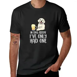 Men's Tank Tops Golden Retriever And Beer Funny Dog Gift T-Shirt For A Boy Kawaii Clothes Men Clothings