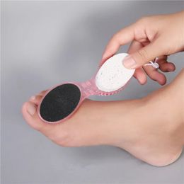 2024 1PC Foot File Pumice Stone Dead Skin Remover Brush Pedicure Grinding Tool Random Color Hot Selling 4 Side Usefor pedicure accessory for