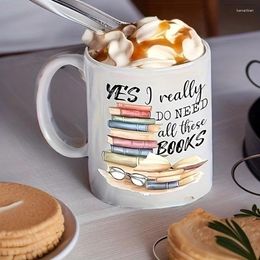 Mugs 1pc Book Lover Coffee Mug Ceramic Cups Birthday Gifts Holiday Christmas Year Out Of The Box