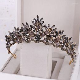 Hair Clips Baroque Crystal Tiaras And Crowns Rhinestone Prom Diadem Crown Tiara Women Bridal Wedding Accessories Jewelry