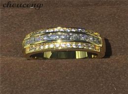 New Arrive Jewellery Male ring Diamond Yellow gold filled Party Wedding Band Ring for Men Women Size 7126648599