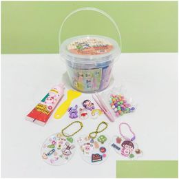 Kids Toy Stickers Cream Guka Happy Bucket Set J-8004 Cute Hand Account Material Handmade Small Drop Delivery Toys Gifts Novelty Gag Dhdit