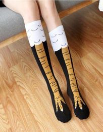 Socks Hosiery Unisex Halloween Christmas Crazy Funny Chicken Legs KneeHigh Novelty Ladies Santa Striped Cosplay Party Costumes7484592