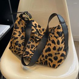 Evening Bags Brand Design Crossbody For Women Leopard Print Canvas Small Handbags And Purses Ladies Shoulder Messenger Shopping Bag 2024