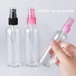 Storage Bottles 100ml Portable Plastic Empty Dispenser Refillable Bottle Reusable Press Pump Transparent Liquid Spray Container Tools