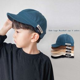 Solid Color Baby Boy Snapback Cap Spring Summer Kids Baseball Hat Hip Hop Casual Children Boys Girls Sun Hats 2-5Y L2405