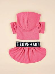 Dog Apparel Two Piece Dress Shirt And Skirt Puppy Vest Clothes With Tutu Pet Sports For Small Dogs Kittens