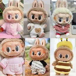 Only Selling Clothes 38cm Pendant Macaron Cloth Labubu Time To Chill Filled Figures Doll Accessories Cos Gift Doll 240513