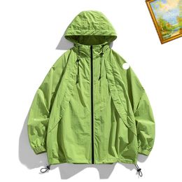 Mens golf rain jacket Sunscreen clothing Lightweight Waterproof Rain Jacket Hooded Outdoor Hiking Windbreake woman Coat Sweatshirts