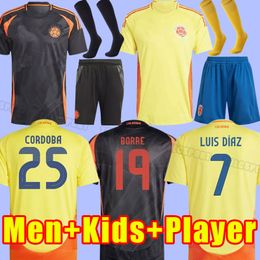2024 Colombia Away Soccer Jerseys Fans FALCAO JAMES home football shirt CUADRADO National Team Camiseta de futbol maillot S-2XL uniform 2025 24 25 training