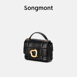 Shoulder Bags Songmont Women's Bag Mini Chocolate Designer Chain Mobile Phone Small Square Casual Handbags