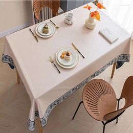Table Cloth 2024 Waterproof Oil Proof And Non Washing For Household Chinese Rectangle Tea