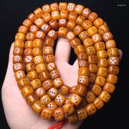 Strand Tibet Oil Moistening 108-Color Buddha Beads Sieve Yak Deer Bone Bracelet