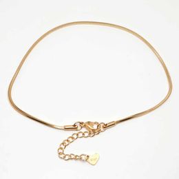 Anklets Fashionable 304 stainless steel ankle bracelet gold chain ankle bracelet womens ankle bracelet leg chain jewelry accessory gift 1 piece d240517