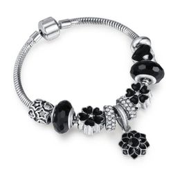 New 3MM Bracelet Black Style Beads Beaded DLY Glamour Girl Gift with Jewellery Exquisite Gift Box35549351305237