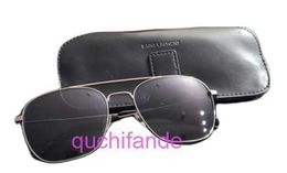 Classic Brand Retro YoiSill Sunglasses Aviator 86 Silver Frame Black Lens Unisex Men Women