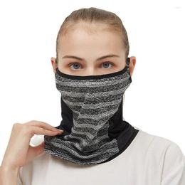 Cycling Caps Sunscreen Mask Outdoor Ice Silk Neck Sweat Breathable Magic Scarf Fast Dry Men And Women