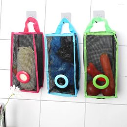 Storage Bags Hangable Mesh Bag Reusable Food Strainer Fruit Vegetable Hanging Breathable Organiser