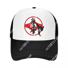 Ball Caps Punk Unisex Kyokushi Karate Trucker Hat Adult Martial Arts Adjustable Baseball Cap Men Women Sun Protection Snapback Hats