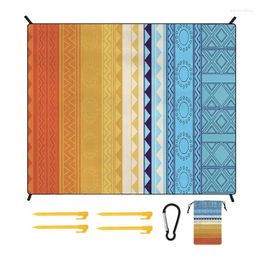Carpets Outdoor Picnic Blanket Beach In Bohemian Style Foldable Lightweight Mat With Storage Bag For Camping