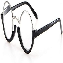 Sunglasses Mincl Unique Titanium Alloy Round Half-Frame Circle Reading Glasses Women NX1 2711