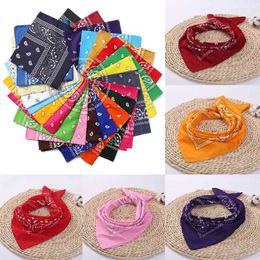 Bandanas Durag Pop hip-hop cardigan flower Bandana mens outdoor headband wristband Wrs amoeba scarf towel Christmas gift J2405