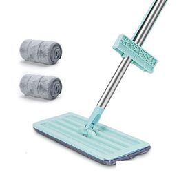 Mops Hands Wash Squeeze Mop With 2 Microfiber Pads 360 Degree Spin Easy Self Wringing Cleaning Floor 230715 Drop Delivery Dhswm