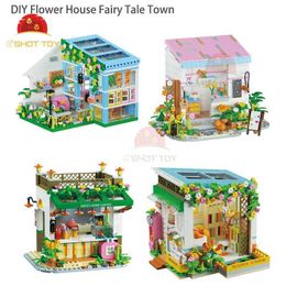 Magnetic Blocks DIY Flower House Building Block Sets Girls Mini Greenhouse Apartment Dreamhouse Study Reading Room Bricks Kit WX5.17 WX5.17