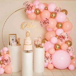 Party Decoration 107Pcs Pink Balloon Garland Arch Kit Rose Gold & Confetti Balloons For Bridal Wedding Birthday Baby Shower Decorations