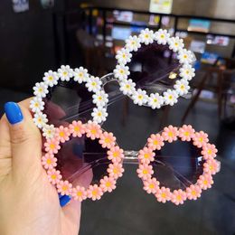 Kids Little Flower Sunglasses Fashion Children Daisy Girls Baby Shades Glasses UV400 Outdoor Sun Protection Eyewear L2405