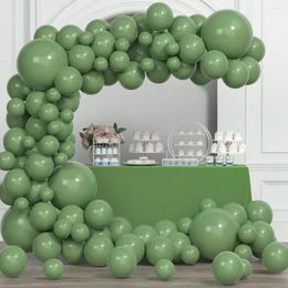 Party Decoration 100pcs Green Balloon Used For Indoor And Outdoor Of Birthday Graduation Bachelor's Anniversary Wedding