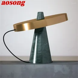 Table Lamps AOSONG Nordic Luxury Lamp Contemporary Design LED Desk Light For Home Bedroom Decoration
