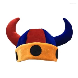 Berets Devil Horn Bucket Hat For Party Halloween Headwear Adult Unisex Headgear Masquerades Costume