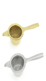 Stainless Steel Tea Infuser Portable Spice Tea Strainer Gold Siliver Mesh Infuser Tea Filter Strainers Kitchen Tools VT18869869773