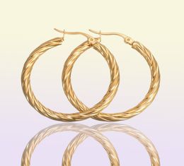 Whole Stainless Steel Circle Creole Hoop Earrings Goldcolor Bamboo Basketball Wives Hoop Earrings For Famale Gift5947615