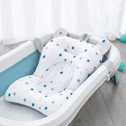 Stroller Parts Baby Bath Seat Support Mat Infant Anti-Slip Soft Comfort Body Cushion Foldable Tub Pad Chair Born Bathtub Pillow