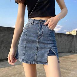 Women's Jeans Ladies' High Waist Skirt Pants Lightweight Slacks Elastic Casual Trousers For Women Summer Stretch Culottes Female Streetwear