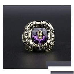Cluster Rings 2Pcs 8 24 Bryant Basketball Team Champions Championship Ring With Wooden Box Sport Souvenir Men Fan Gift 2023 Wholesale Dhjwu