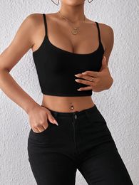 Chic - Sexy Crop Top con cinturini che vedono l'ombelico, perfetti per la stratificazione o come pezzo autonomo