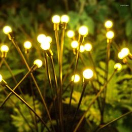 Strings Solar Firefly Light Outdoor Lighting 10 LED Waterproof Garden Decoration Landscape For Gardening