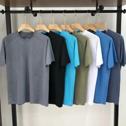 Men's Vests Lemon Metal Vent Tech Sports Short-sleeved T-shirt Casual Breathable Round Neck Quick Drying