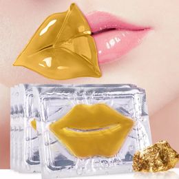 5pcs Crystal Collagen Mask Lips Plumper Pink Lip Patches Moisture Nourishing Essence Korean Cosmetics Skin Care for Beauty 240517