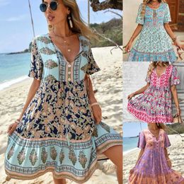 2023 Bohemian Leisure and Vacation Dress Positioning Flower Small Fresh Skirt